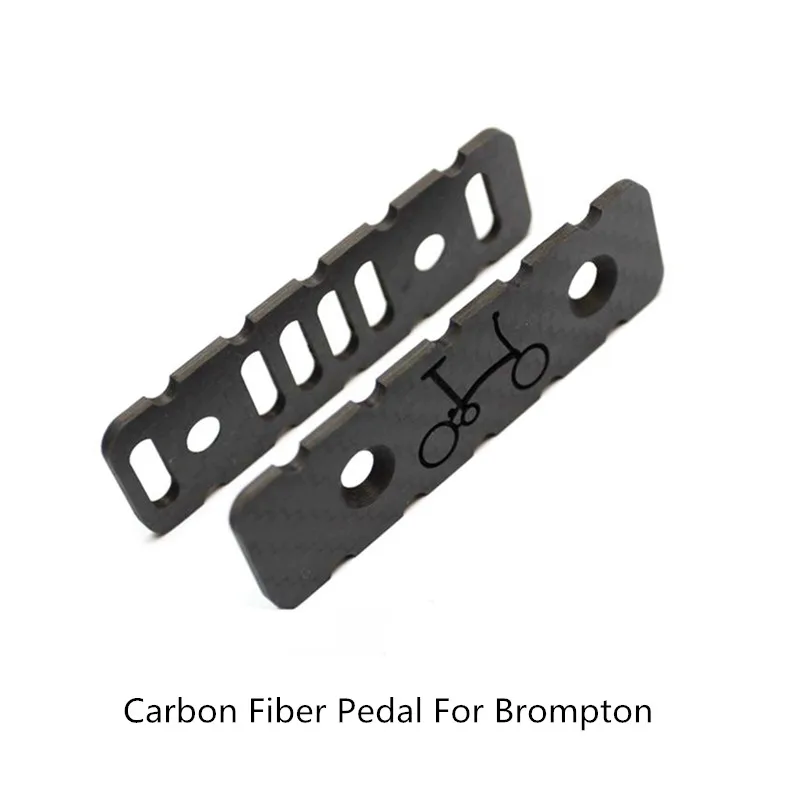 4 шт. Сверхлегкий велосипед 3k углеродное волокно педаль пластина для велосипеда Brompton Patrs