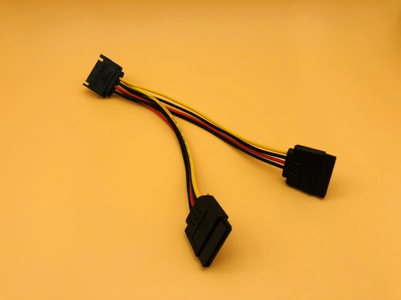15Pin SATA Male to 2 Female 15Pin Serial ATA Power HDD Splitter Connector Cables PC Computer Power Cable for BTC ETH EOS Mining 15Pin SATA Male to 2 Female 15Pin Serial ATA Power HDD Splitter Connector Cables PC Computer Power Cable for BTC ETH EOS Mining