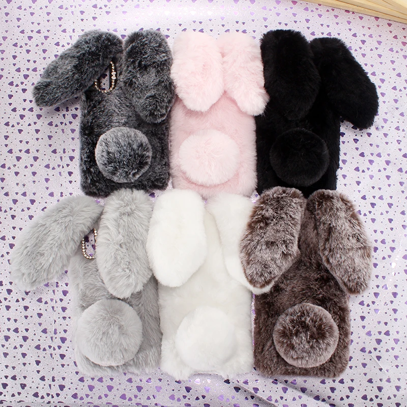 

Funny Hairy Gift Stylish Hot Hand Rabbit Elegant Style Shell Cover Phone Case For XiaoMi Mi 9 SE Redmi Note 7 Gel Silicone Etui