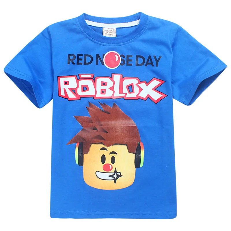 Summer Kids T Shirt Boys Clothes Roblox Children Clothing Girls Short Sleeves Boys T Shirt Red Nose Day Roupas Infantis Menino T Shirt Boy Kids T Shirtboys T Shirt Aliexpress - roblox christmas red nose day baby bodysuit by artistshot