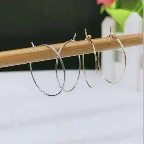 

e 1289 Europe and the United States personality exaggerated simple geometric elements circle earrings unisex jewelry accessories