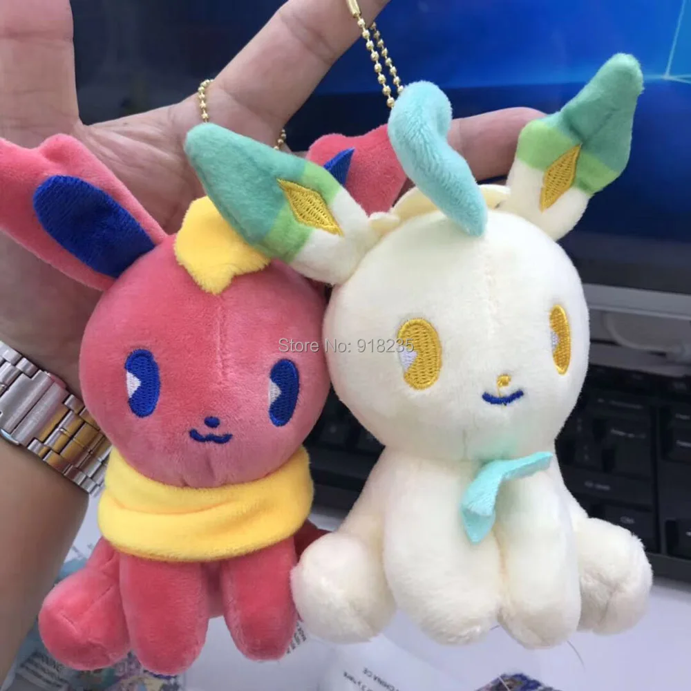 10 шт. Saiko Soda Pikachu Sylveon Umbreon Flareon vaporion Jolteon Eevee Espeon Leafeon Glaceon 10 см плюшевый брелок-подвеска