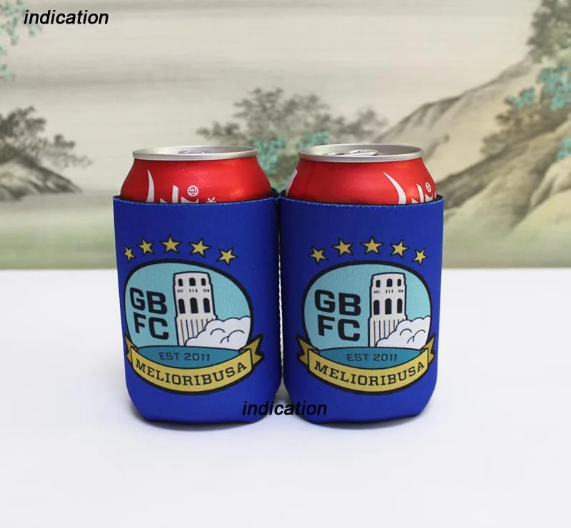 

200pcs Customized LOGO Print Neoprene Stubby Holder Beer Can Picnic Cooler Cover Sleeve For Wedding Party Favors Or Gifts