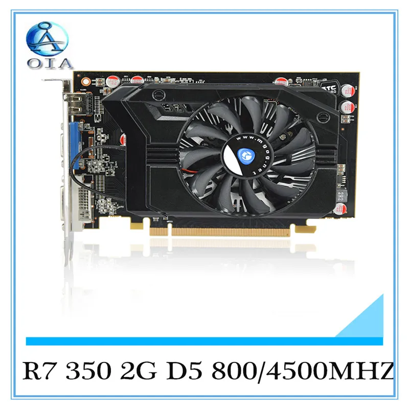  New Original Desktop Graphics Card R7 350 2G D5 800/4500MHZ desktop computer independent  game  card  free shipping video card 