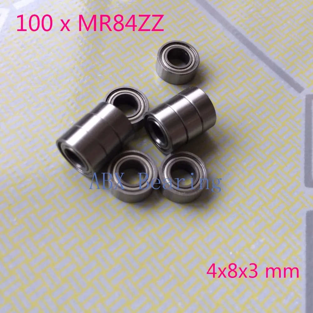 

Free shipping 100pcs MR84ZZ L-840ZZ MR84 deep groove ball bearing 4x8x3 mm miniature bearing