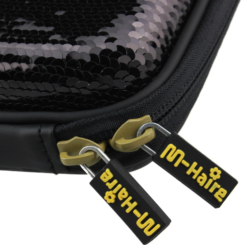 Пенал с черными пайетками kawaii estuches papeleria estuche escolar trousse solaire cute large kalem kutusu etui pennen