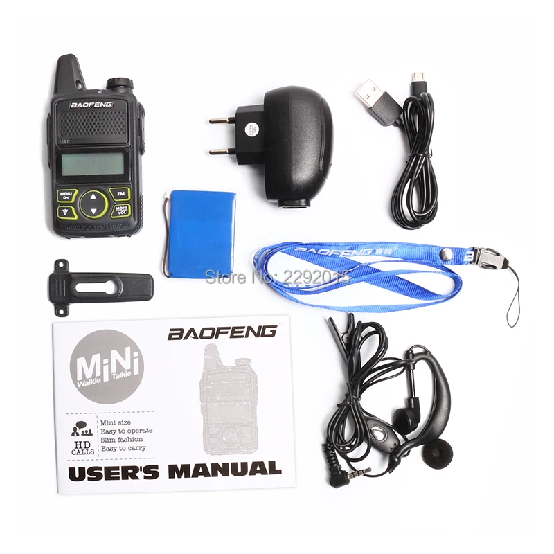 Baofeng T1 Walkie Talkie BF-T1 Two Way Radio mini Portable Ham FM CB Radio Handheld Transceiver For Hotel Restaurant Barbershop