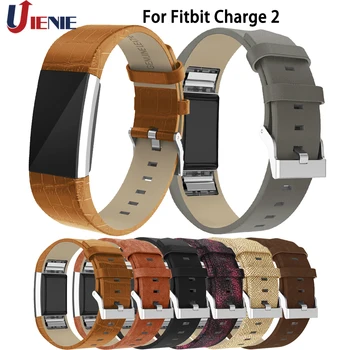 

Watchband Wrist Straps Bracelet for Fitbit Charge 2 Leather Sport Band Smart Watch Strap Replacement Wristband for Charge2