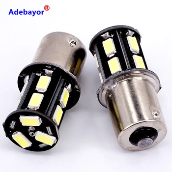 

100 x DC 12V led auto bulbs Car styling lighting s25 13SMD 1156 p21w ba15s 13 leds SMD 5630 5730 turn signal lamps light