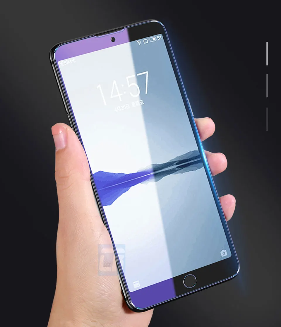 Анти-фиолетовый свет закаленное стекло для Meizu M6 Note 6 9 15 M15 протектор экрана стекло для Meizu Pro 7 Plus X8 V8 защитная пленка