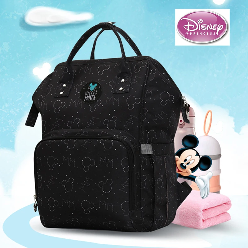 Disney Diaper Bag Backpack Mummy Minnie Mickey Big Capacity Travel Oxford Feeding Baby Handbag