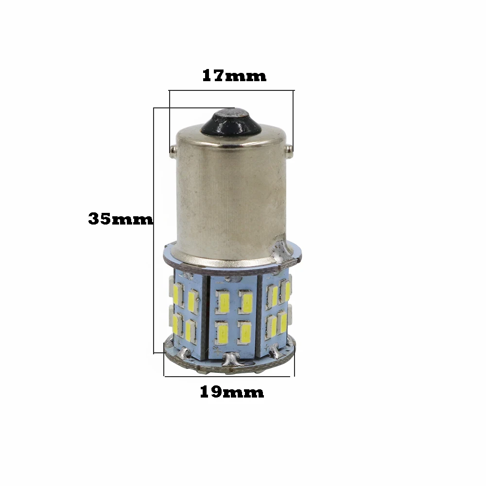 YSY 100X p21w 1156 1157 BA15S BAY15D 3014 50 Smd лампы для автомобилей указатели поворота фонарь стоп-сигнала Автомобильные стояночные огни белый 24 V