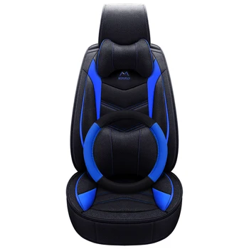 

( Front + Rear ) Flax car seat covers set for Mercedes Benz A B C D E S series Vito Viano Sprinter Maybach CLA CLK car styling