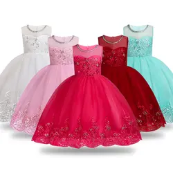 Летнее платье с цветочным узором для девочек, бальные платья, вечерние платья для, ная одежда принцессы для девочек 3, 4, 5, 6, 7, 8, 10, 12 лет