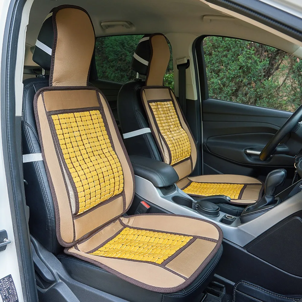Natural Refreshing Bamboo Car Seat Cover Cool Cushion Massage For Auto