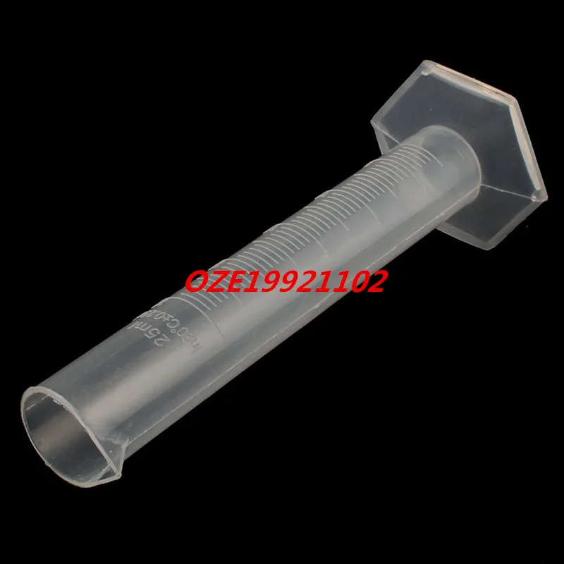 

1PCS 25ML Laboratory Plastic Alcohol Solution Liquid Measurement Graduated Cylinder