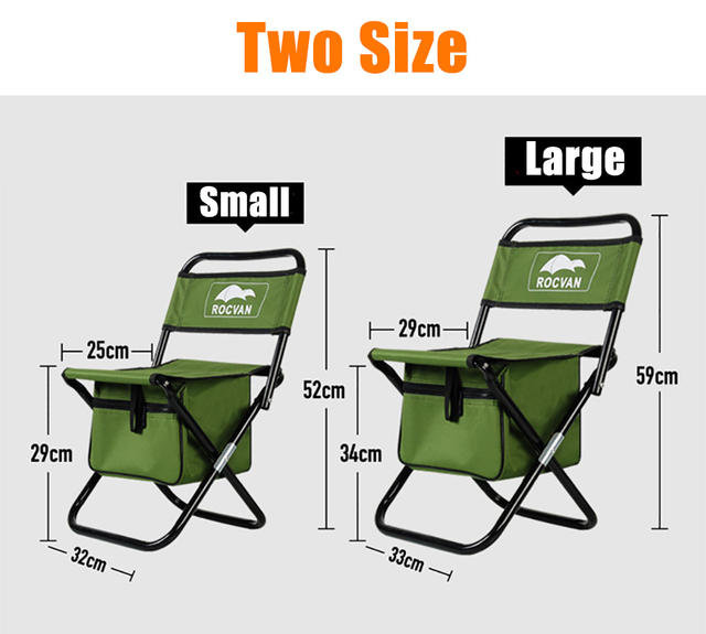Folding Fishing Chair Backrest Camouflage Portable Fishing Equipment Fishing Bag and Chair