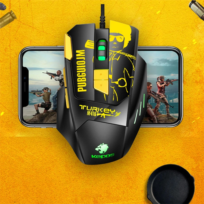 

Game Mouse Cool Laptop professional Gamer Wired Mouse 4000DPL Office Laptop Game Mice Home PC Computer Optical Mouse