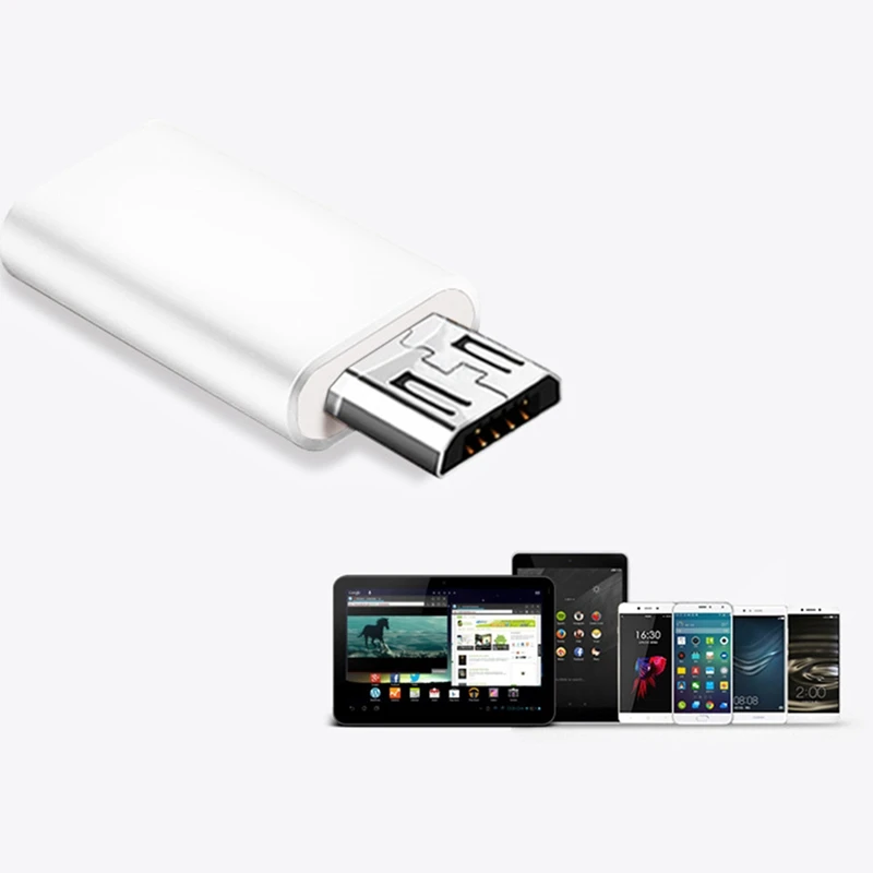 

Type-C Female Connector To Micro USB 2.0 Male USB 3.1 Converter Data Adapter High Speed Android Certified Cell Phone Accessories