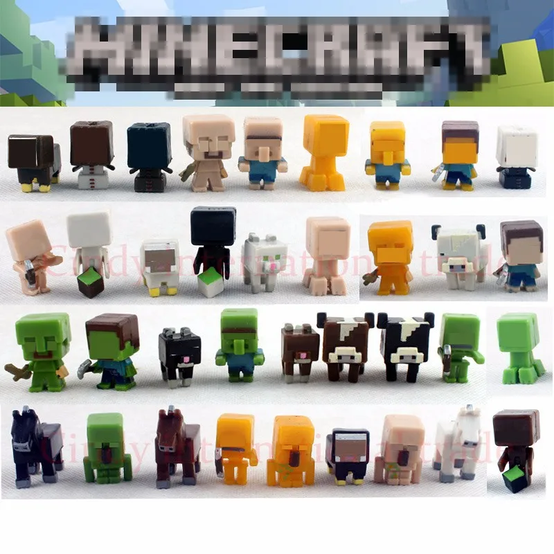 

Set of 20 random Minecraft Mini-Figures nice gift collection figures