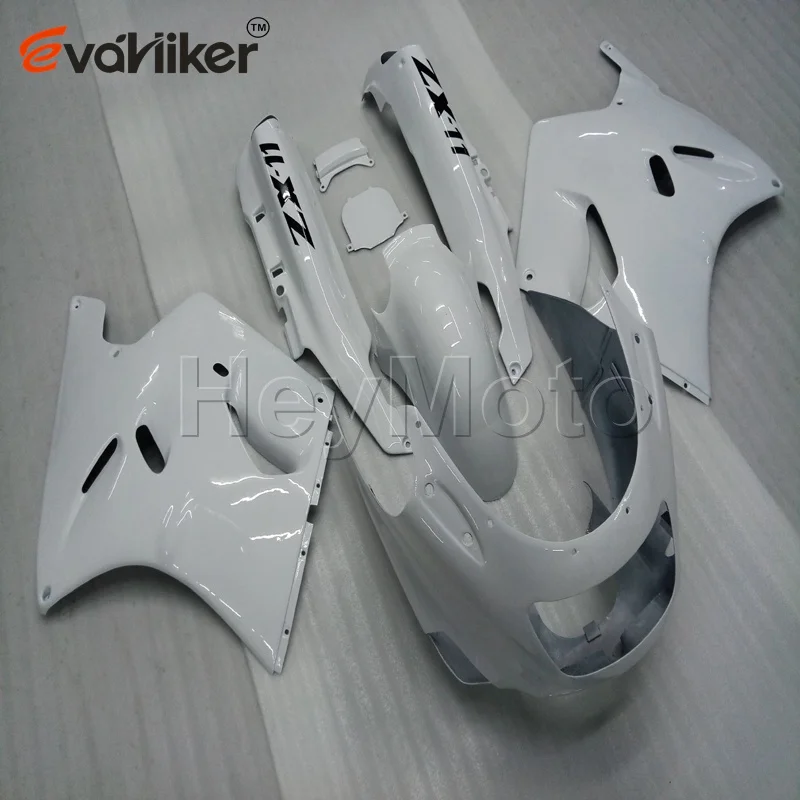 Пользовательские мотоцикла обтекателя Для ZX11R 1990 1991 1992 1993 1994 1995 1996 1997 1998 1999 2000 2001 ABS Двигатель панели Белый - Цвет: B