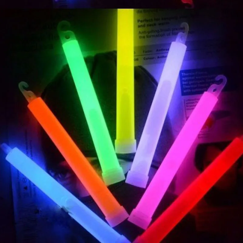 حار بيع الحفل البرية توهج عصا الفلورسنت متعددة الوظائف بقاء التخييم الطوارئ أضواء Glowstick