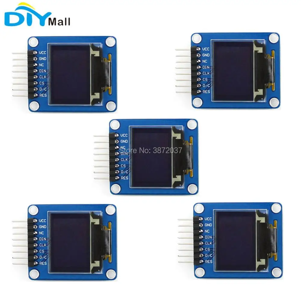 

5pcs/lot 0.95 0.95inch RGB OLED Display Module SPI SSD1331 Driver for Arduino