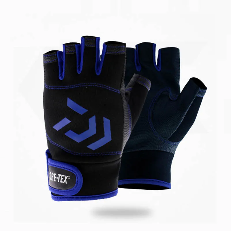 DAIWA outdoor breathable fishing gloves Half finger waterproof sports glove anti-slip Competition Tackle Rock Fishing - Image 3