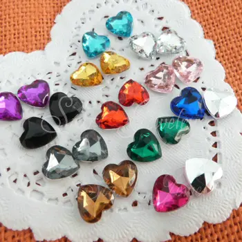 

14mm heart shape arcylic beads mixed color/180pcs