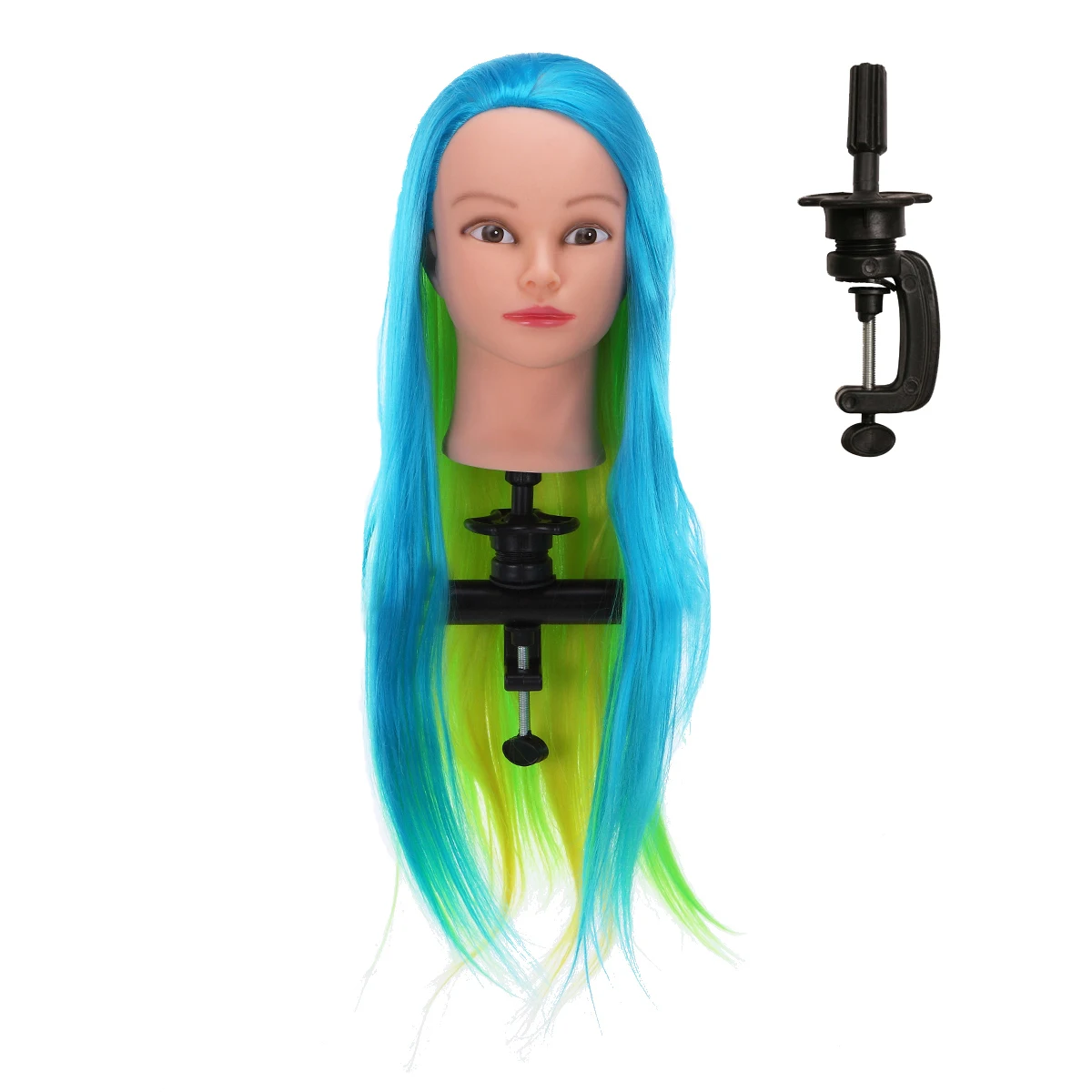 Mixed Colors Training Mannequin Head Barber Hairdressing Practice