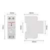 MINI Size 27mm 230V AC 63A Din Rail Automatic Recovery Reconnect Over Under Voltage Relay Protective Breaker Voltage Protector ► Photo 3/6