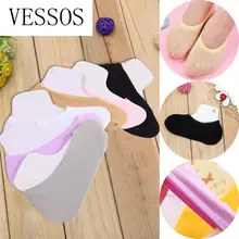 1 пара, модные женские летние однотонные хлопковые носки с низким вырезом, удобные женские нескользящие невидимые носки, эластичные короткие Чулочные изделия