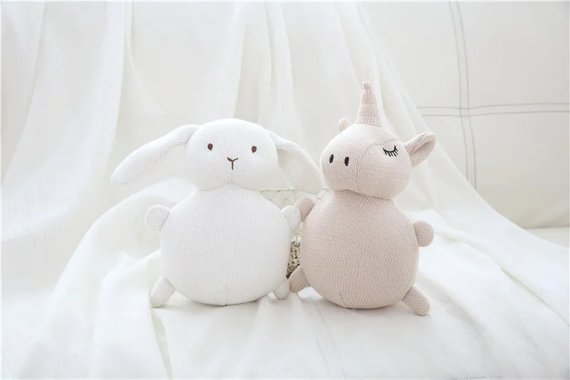 Cute Cartoon Bunny Rabbit Elephant Dog Bear Unicorn Plush Toys Baby Kids Sleeping Appease Dolls Friends Christmas Birthday Gift 18cm (12)