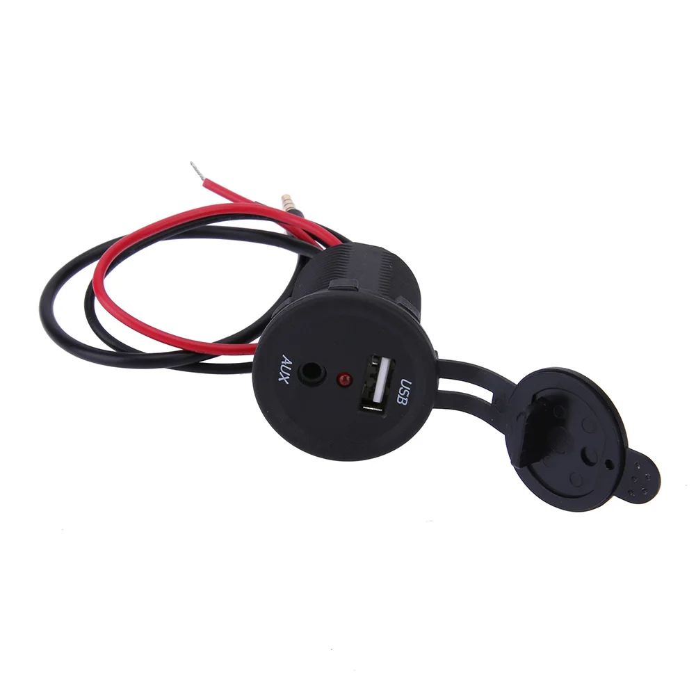 Automotive Round Single Charging USB Support Car USB Sockets with 3.5mm