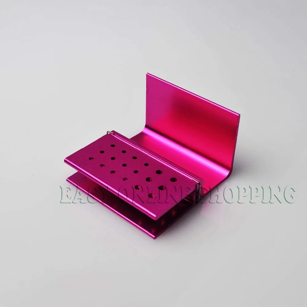 

New 1Pcs Dental FG RA Burs Holder Block Blocks High \ Low Speed Pink