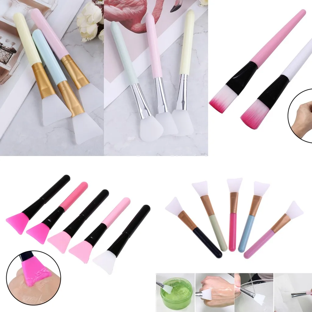 

1pc Silicone Brush Makeup Brushes Mask Brush Face Mask Brush Silicone Gel DIY Cosmetic Beauty Tools Brochas Para Maquillaje