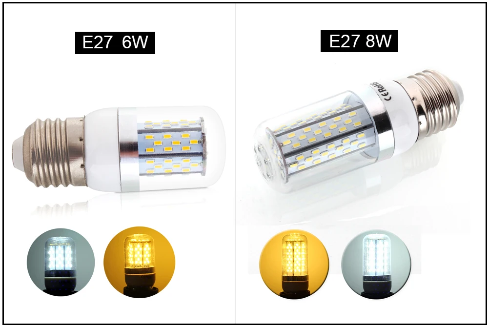 E27 6W 8W