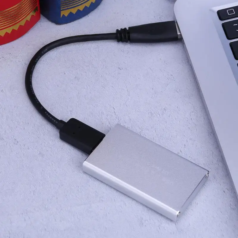 Высокая Скорость серебро MSATA к USB3.0 SSD корпус жесткий диск Внешний HDD мобильный Box Жесткий drivecase Поддержка UASP функция