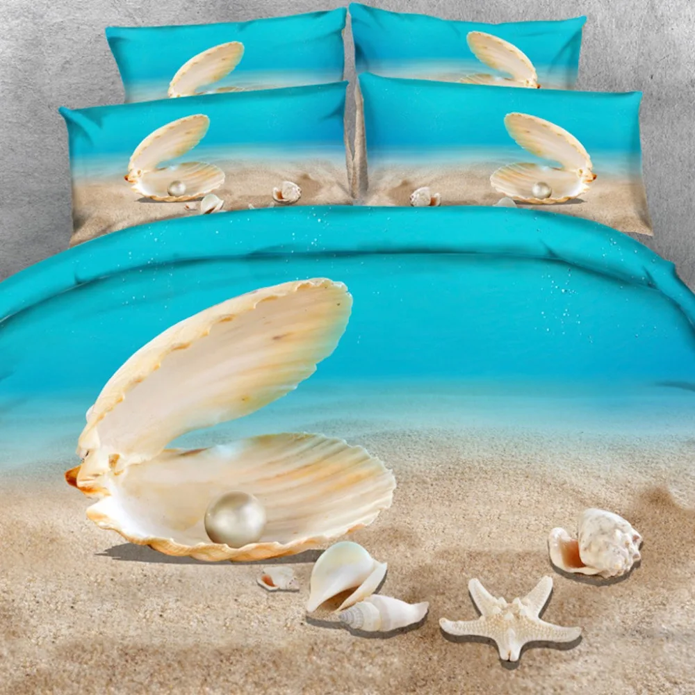 Комплект постельного белья из 4 предметов с золотым жемчугом|bed set|beach bed set3d set |