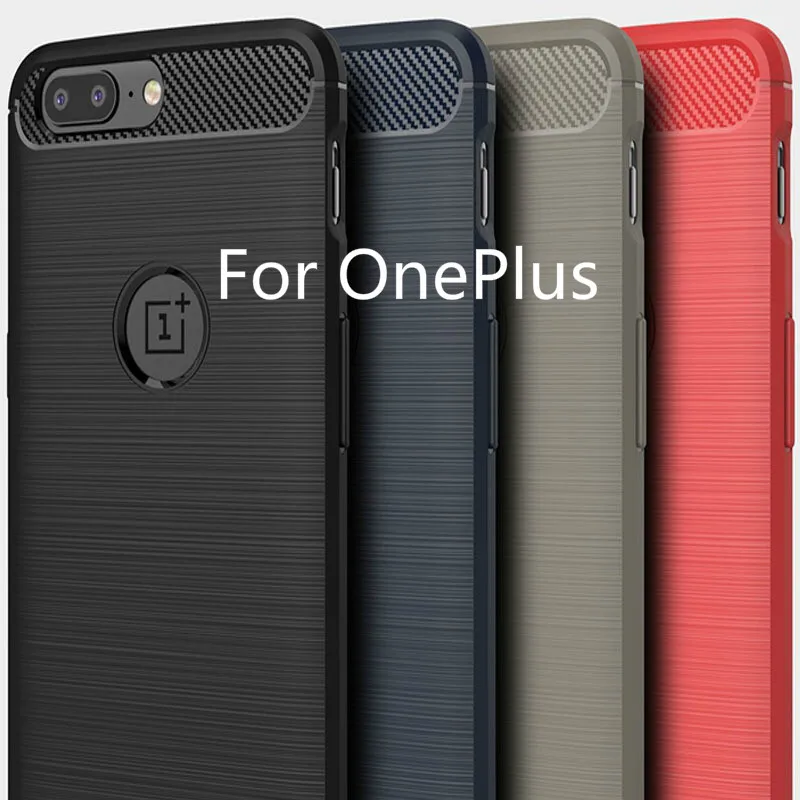 

3D Carbon Fiber Case for Oneplus 3 3T 5 5T Shockproof Armor Phone Ultra Thin Back Cover for 1+ 5 5T 3 3T Soft TPU Silicone Case