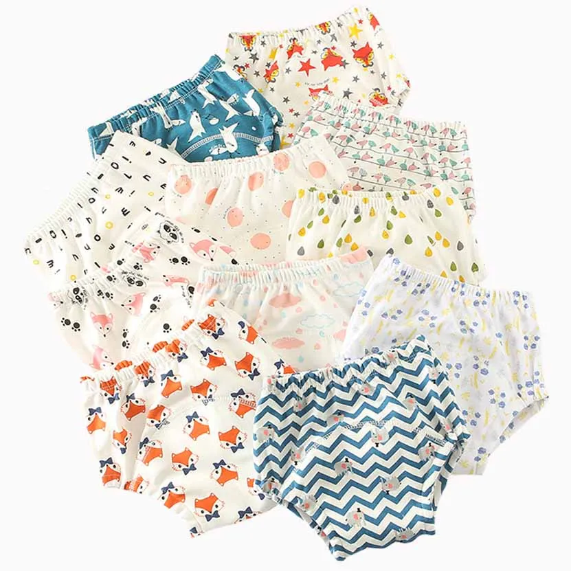 

Baby training shorts six layers gauze diaper short cotton breathable washable baby learning short