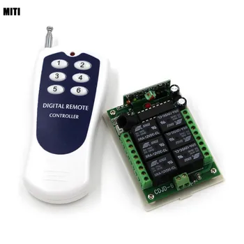 

NEW/Free Shipping 6CH DC12V 10A 1000M RF Wireless Remote Control System (transmitter+receiver/switch) 4277