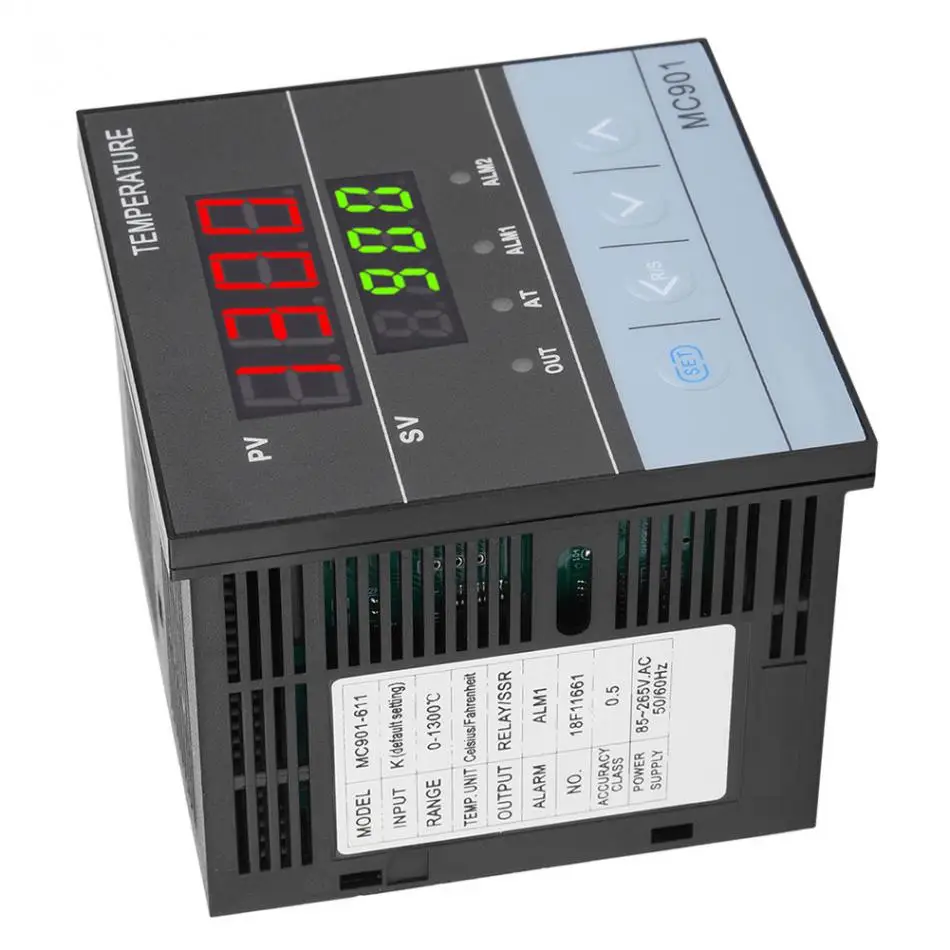 MC901 цифровой водонепроницаемый PID контроллер температуры K Тип PT100 датчик Входное реле SSR выход
