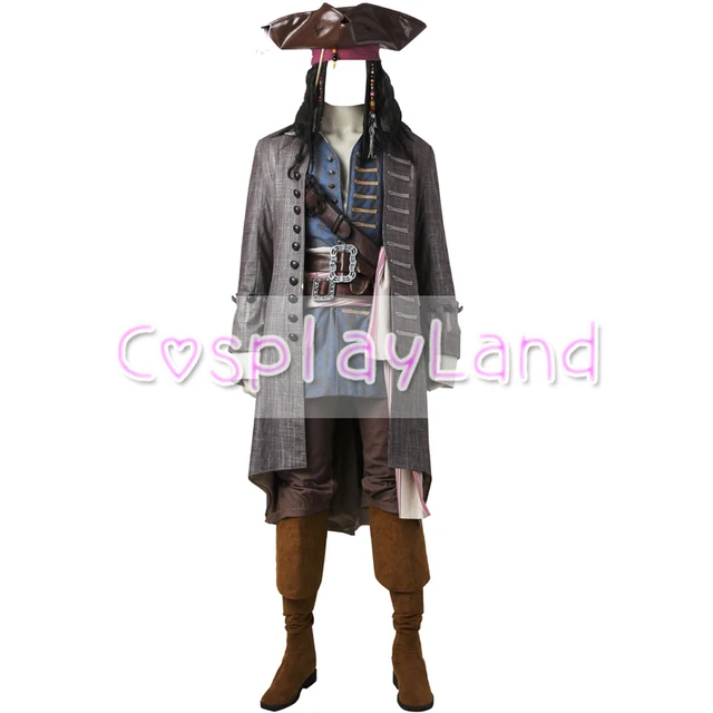 Jack Sparrow fantasia cosplay para homens e mulheres, traje de piratas do  Caribe, fantasia de festa de carnaval de Halloween, novo adulto - AliExpress