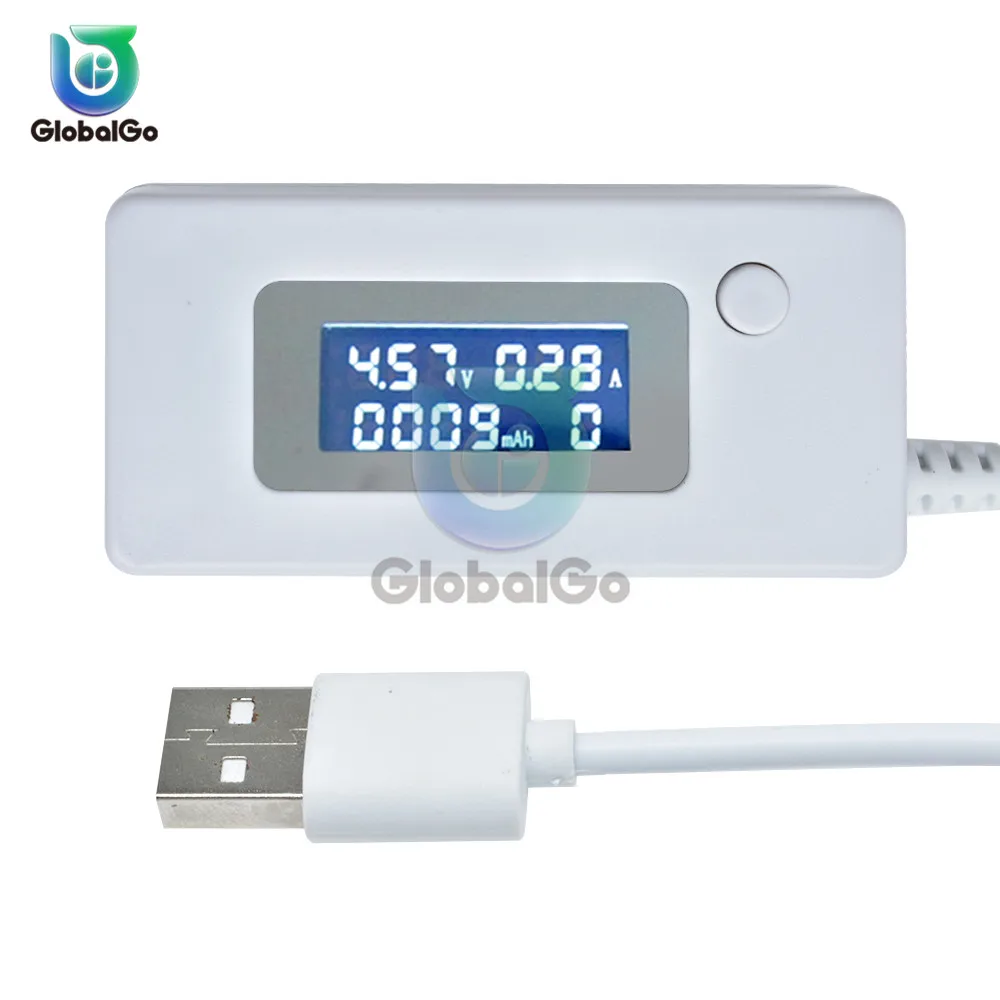 USB LCD Digital Power Meter Voltage Capacity Current Tester Ammeter Voltmeter US for sale online 