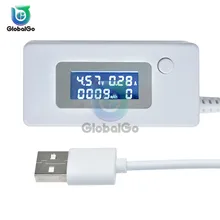 4V-30V 50mA-3000mA Power LCD Current Voltage Capacity Tester Digital Voltmeter Ammeter Current Volt Meter USB Charger Battery 4v 30v usb tester lcd display voltmeter ammeter voltage current detector power voltage current meter usb charger doctor