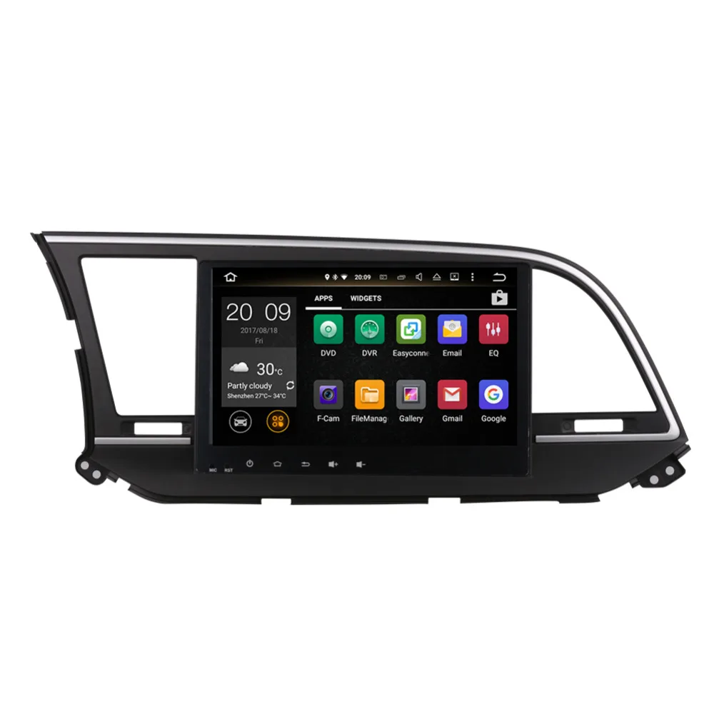 Perfect 10.1 Inch Android Octa Core 4GB RAM IPS Screen Car GPS Navigation with Bluetooth For Hyundai Elantra 2016- Car Radio Stereo Wifi 4