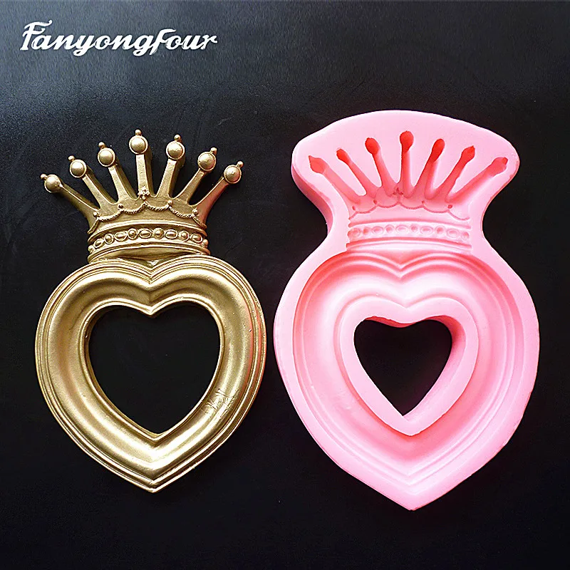 

Golden Delicious Photo Frame Cake Mold Silicone Mold Chocolate Gypsum Candle Soap Candy Mold Free Shipping