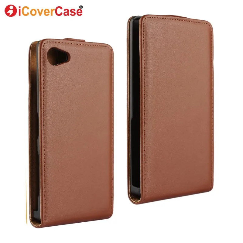 

For Sony Z5 Compact Case Coque Vertical Flip Leather Cover for Sony Xperia Z5 Compact Z5 Mini E5803 E5823 Mobile Phone Accessory