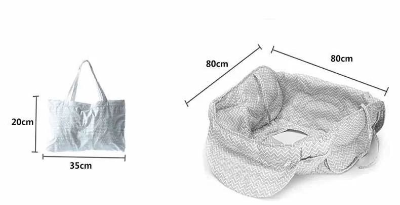 Многофункциональная складная детская магазинная Тележка для покупок, чехол для стульев, коврик для сиденья, детская подушка безопасности, тележка чехол на седло